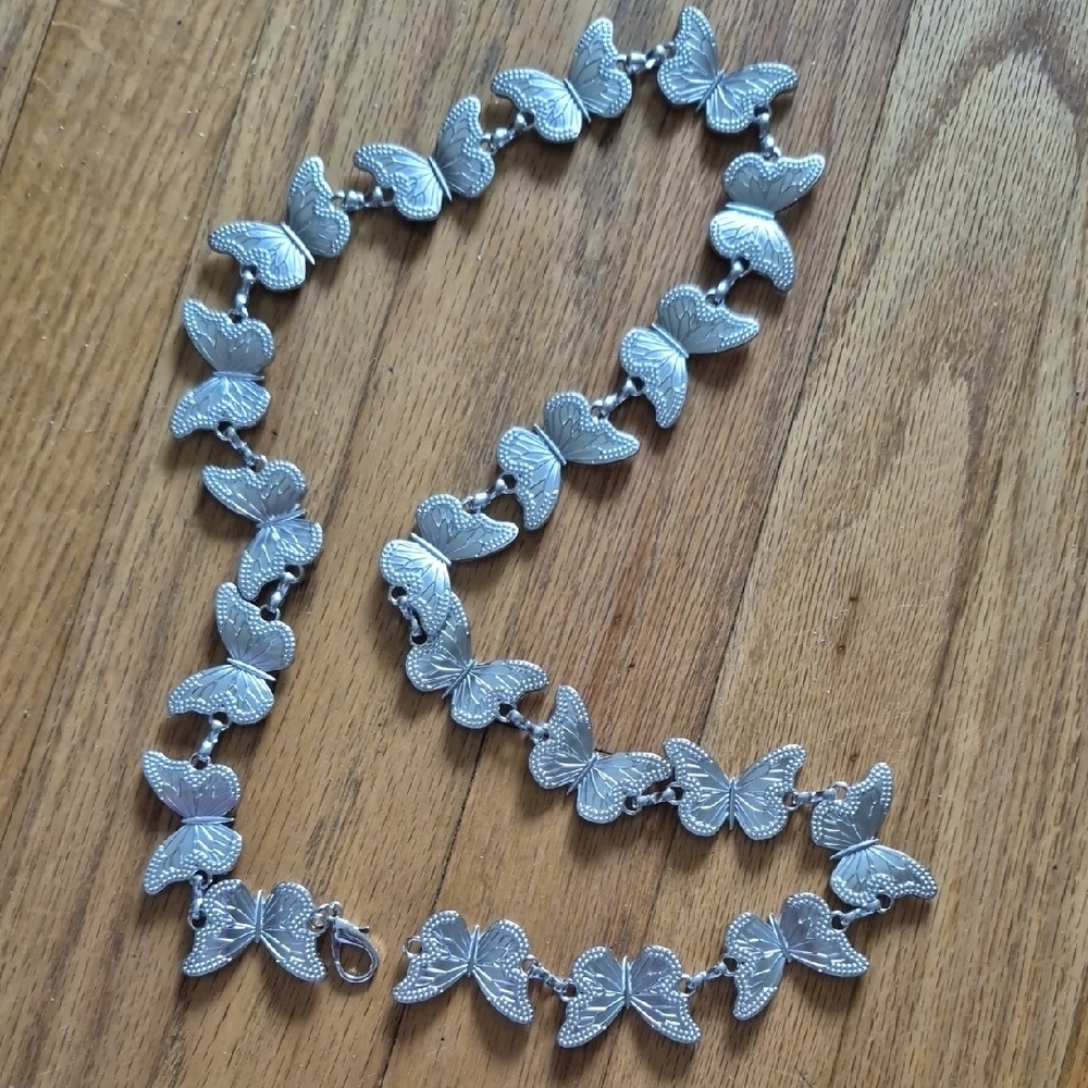 Silver Butterfly Belt